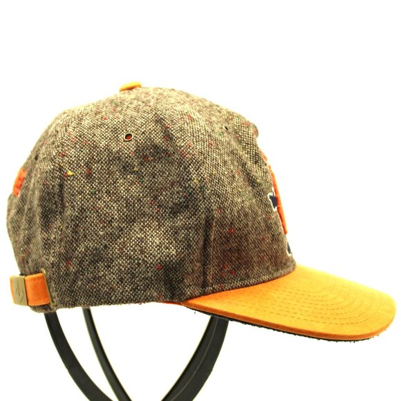 Zephyr Syracuse Orangeman College Hat Brown Tweed Orange Bill Adjustable Strap - Picture 3 of 8